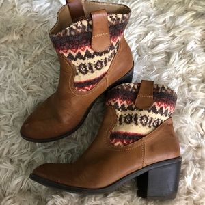 Leather boots